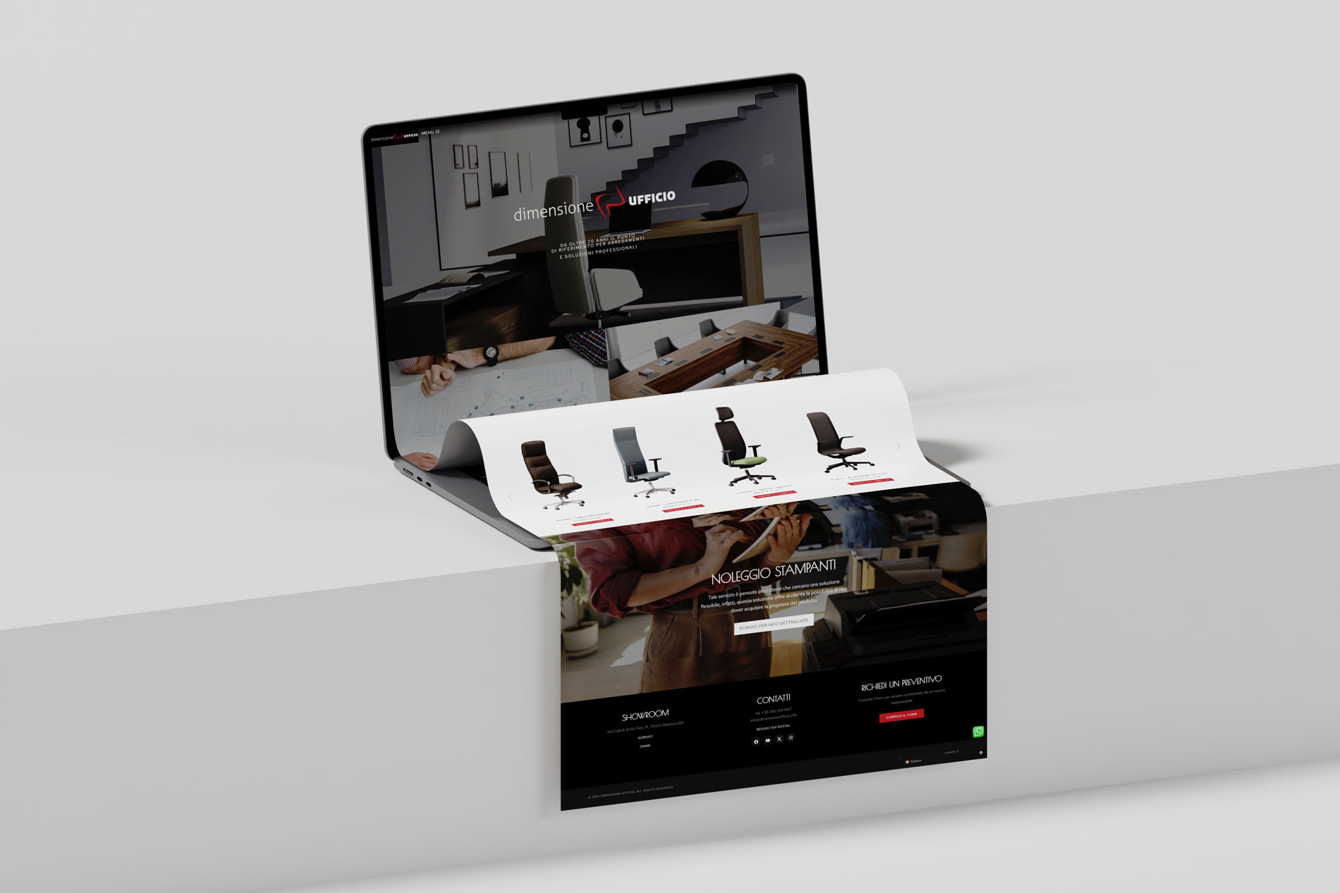 Dimensione Ufficio – Realizzazione E-commerce