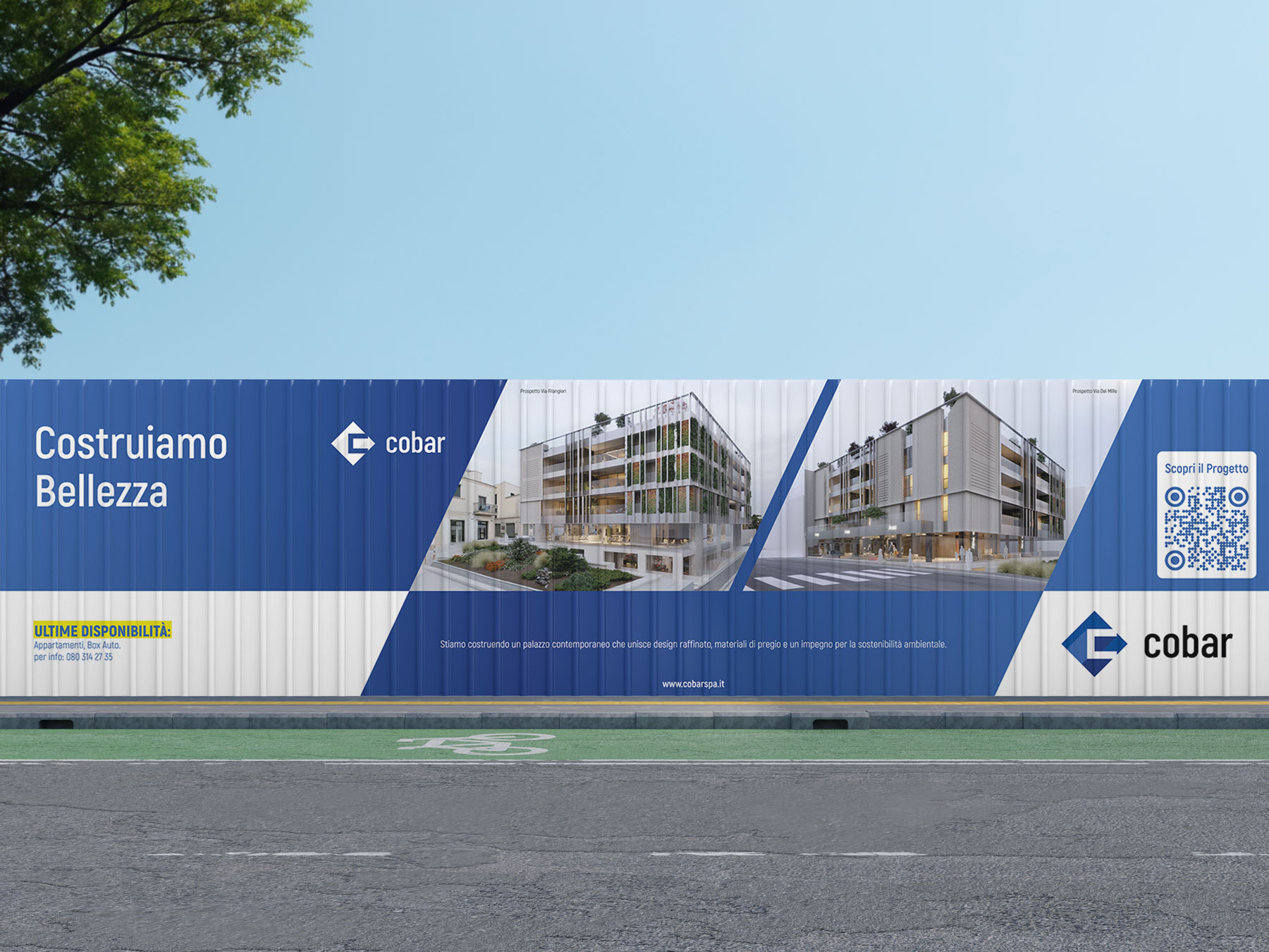 Cobar Spa | Coordinato Grafico per Comunicazione da Cantiere